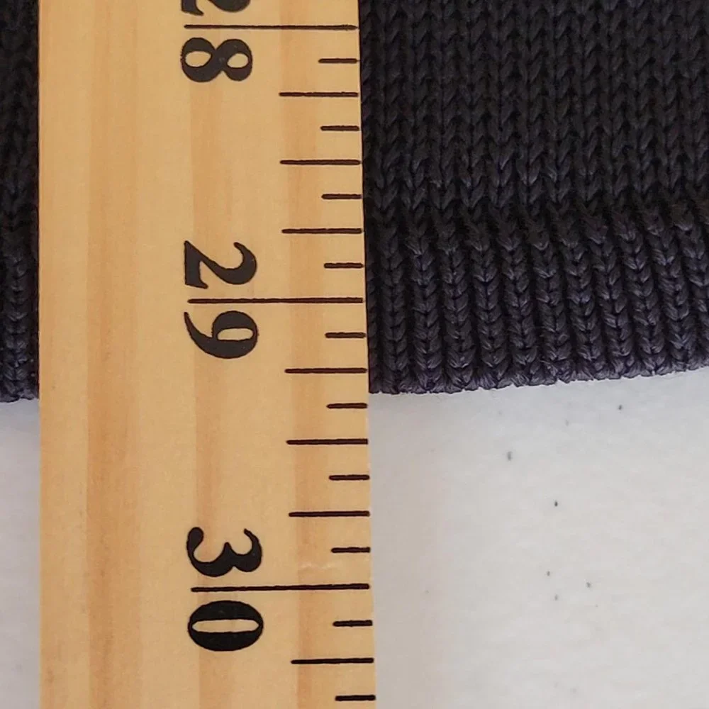Talbots Black Bell Sleeve Long Tunic Lightweight Sweater Women Size S - Picture 5 of 9